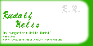 rudolf melis business card